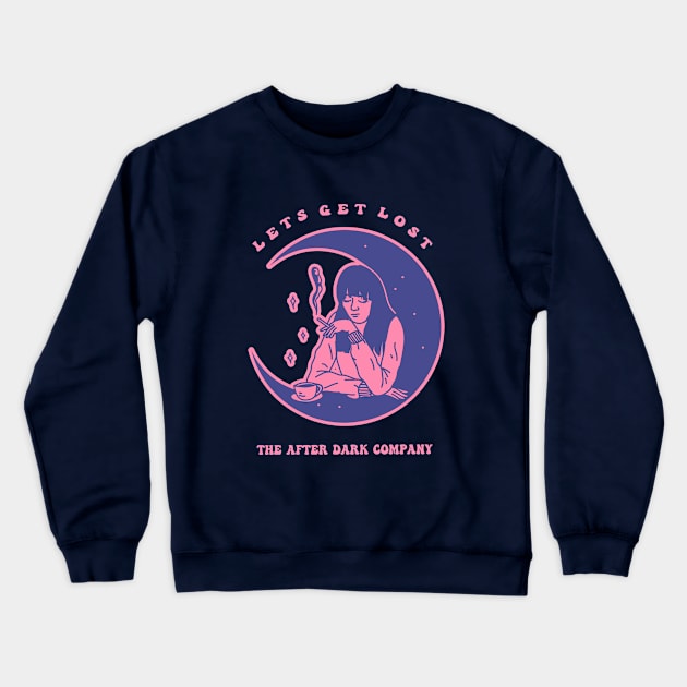 Moon Girl Crewneck Sweatshirt by semburats